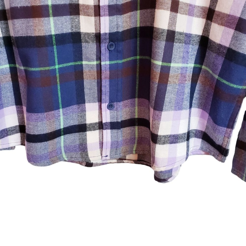 Alpine Design Button Down Flannel Shirt Medium Multicolor Plaid - Picture 8 of 15